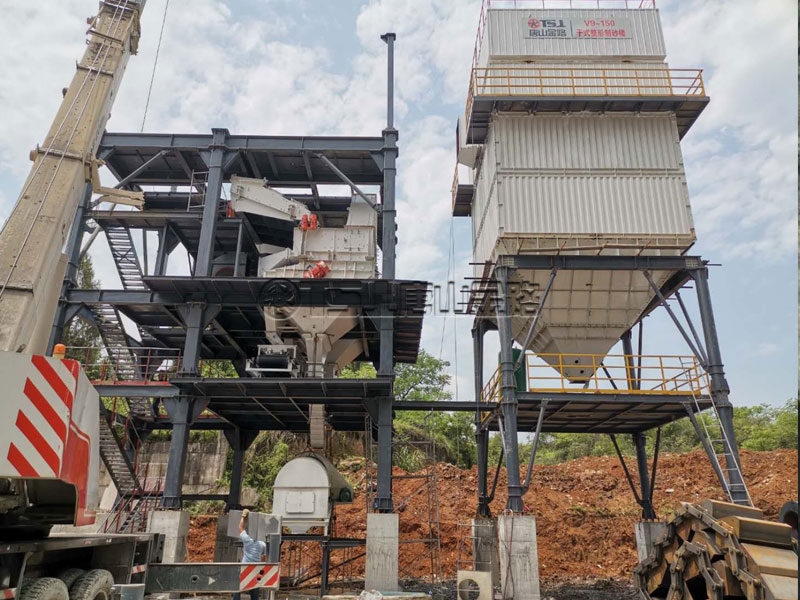 湖南新化時(shí)產(chǎn)150噸在建制砂生產(chǎn)線(xiàn)